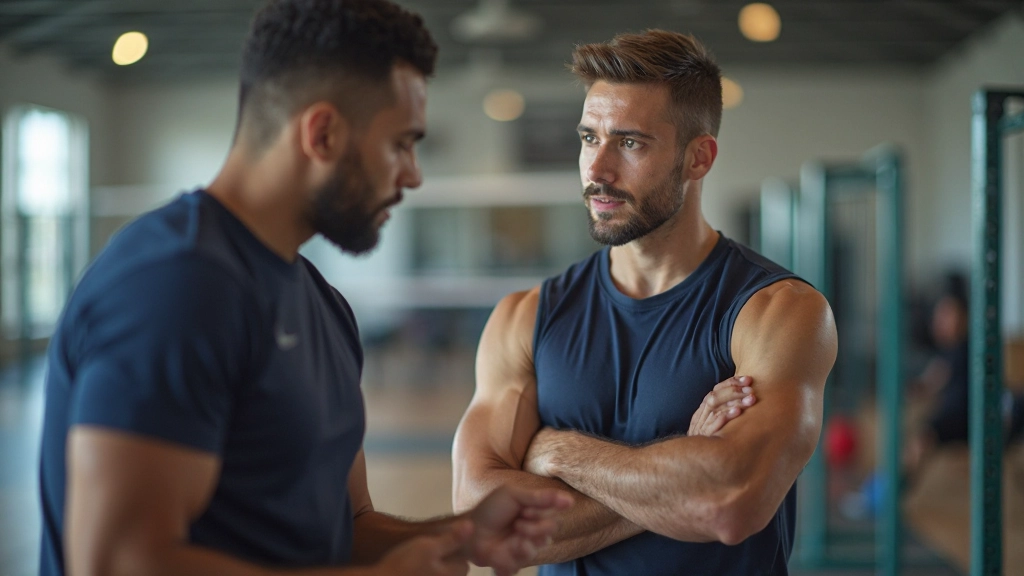 مدرب كرة طائرة احترافي يقود جلسة تدريب مكثفة للفريق